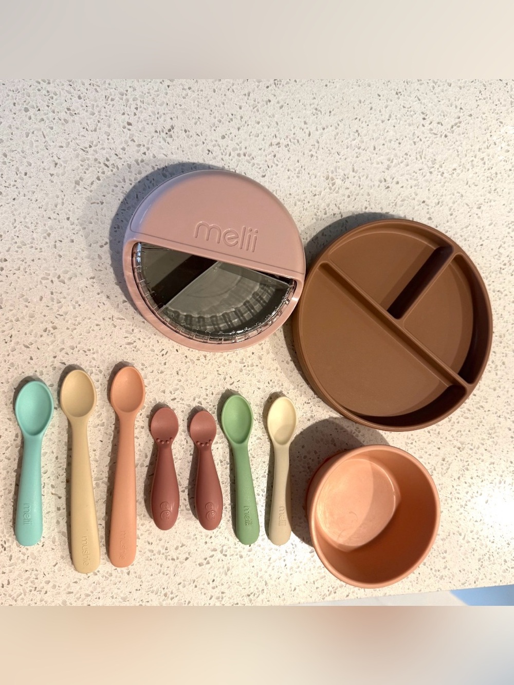 Melii and Mushie Baby Feeding Set